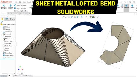 sheet metal cone in solidworks|solidworks conical sheet metal.